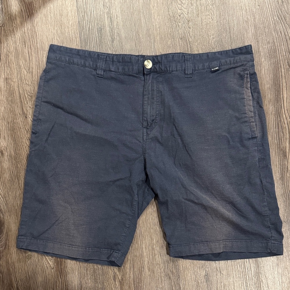 Travis Mathew Blue Flat Front Shorts